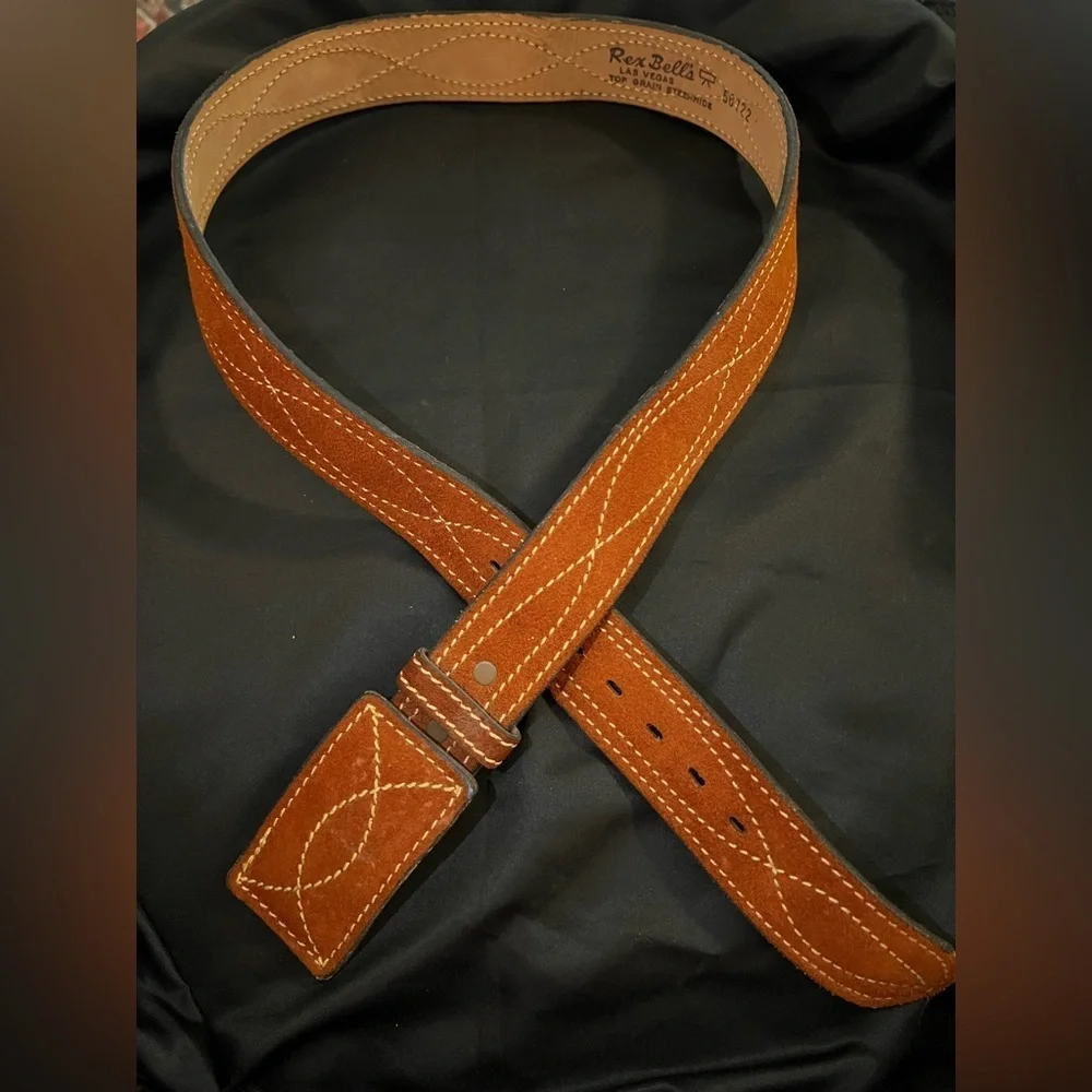 Rex Bell’s Las Vegas Tan Leather Belt for Men